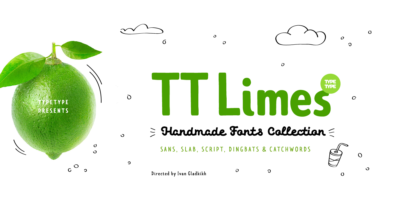 Przykład czcionki TT Limes Sans Italic