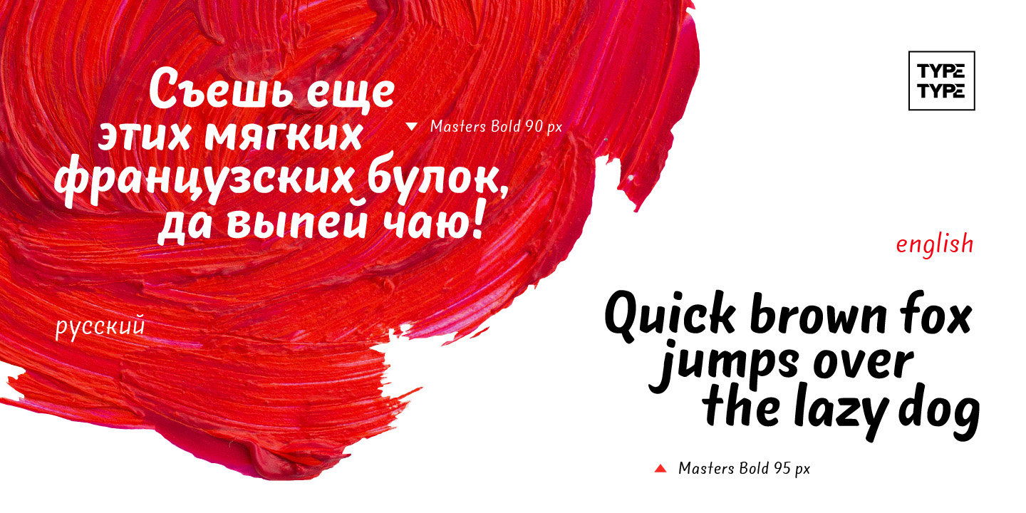 Przykład czcionki Masters Birds Condensed Bold