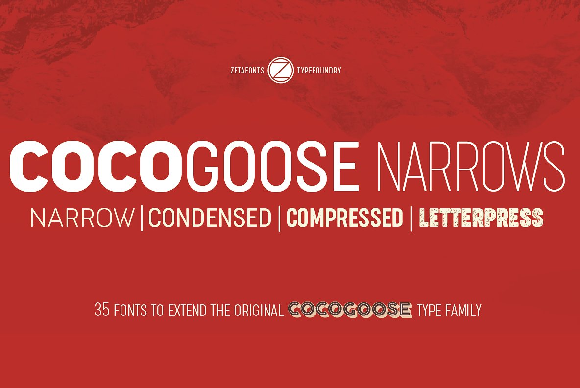Przykład czcionki Cocogoose