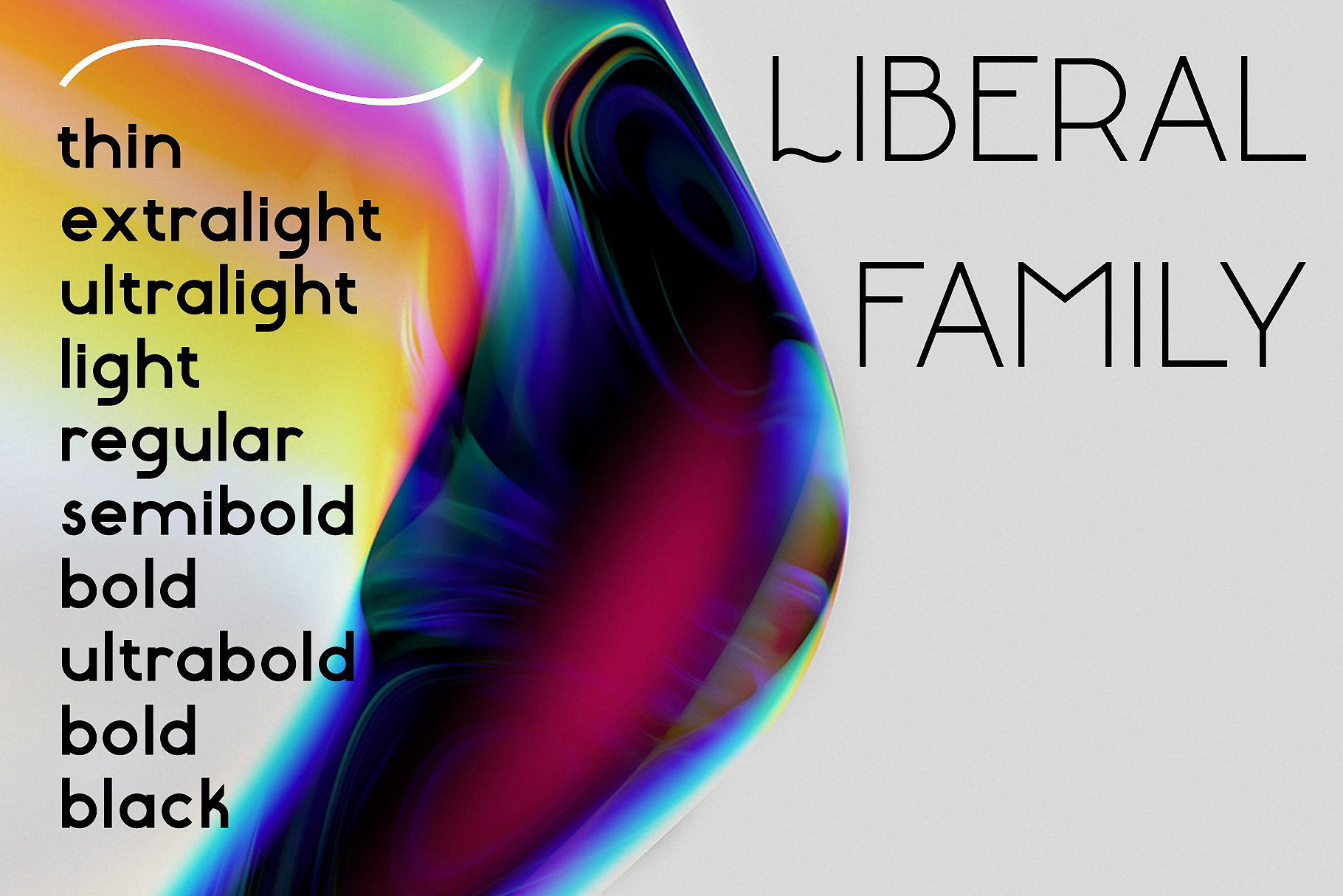 Przykład czcionki Libera Light