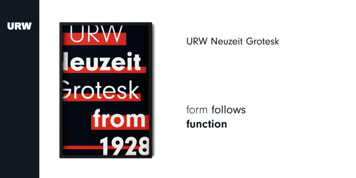 Przykład czcionki Neuzeit Grotesk Condensed Black