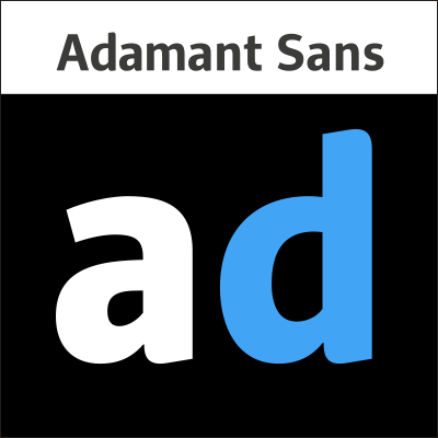 Przykład czcionki PF Adamant Sans Pro Thin