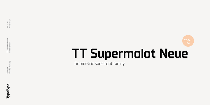 Przykład czcionki TT Supermolot Neue Medium Italic