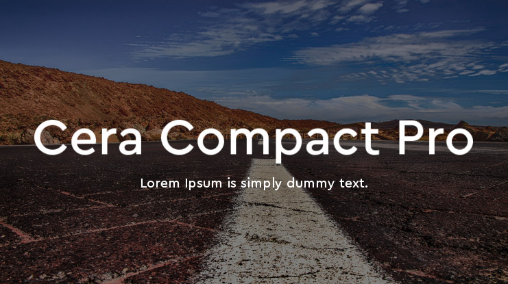Przykład czcionki Cera Compact Pro