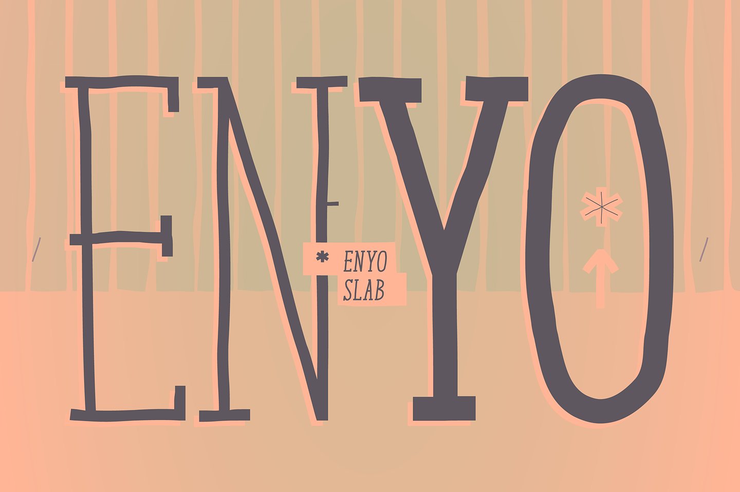 Przykład czcionki Enyo Slab Medium Italic