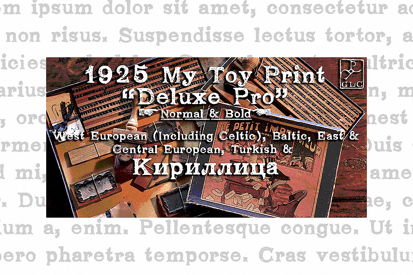 Przykład czcionki 1925 My Toy Print Deluxe Pro