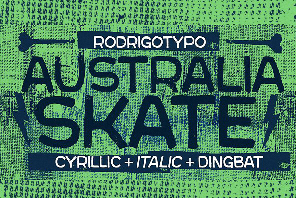 Przykład czcionki Australia Skate Dingbat Two