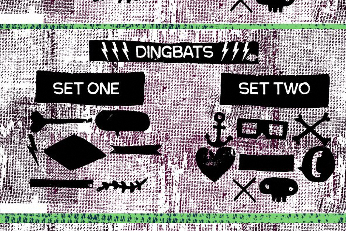 Przykład czcionki Australia Skate Dingbat Two