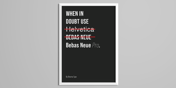 Przykład czcionki Bebas Neue Pro SemiExpanded Italic