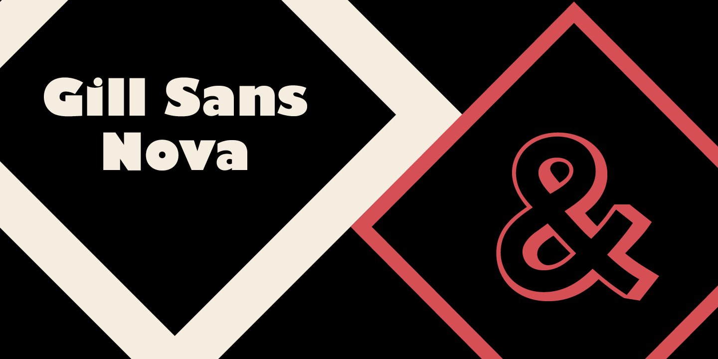 Przykład czcionki Gill Sans Nova Inline Condensed