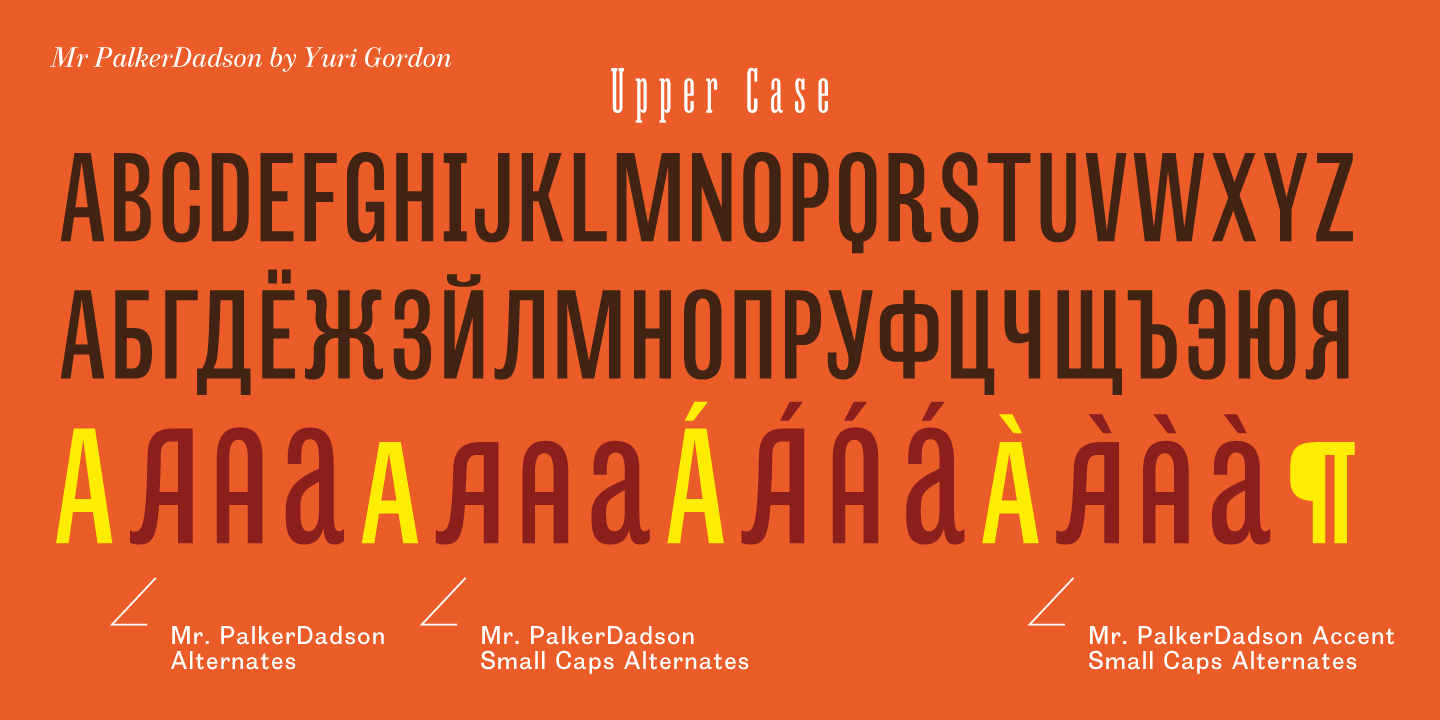 Przykład czcionki Mr Palker Dadson Condensed Bold