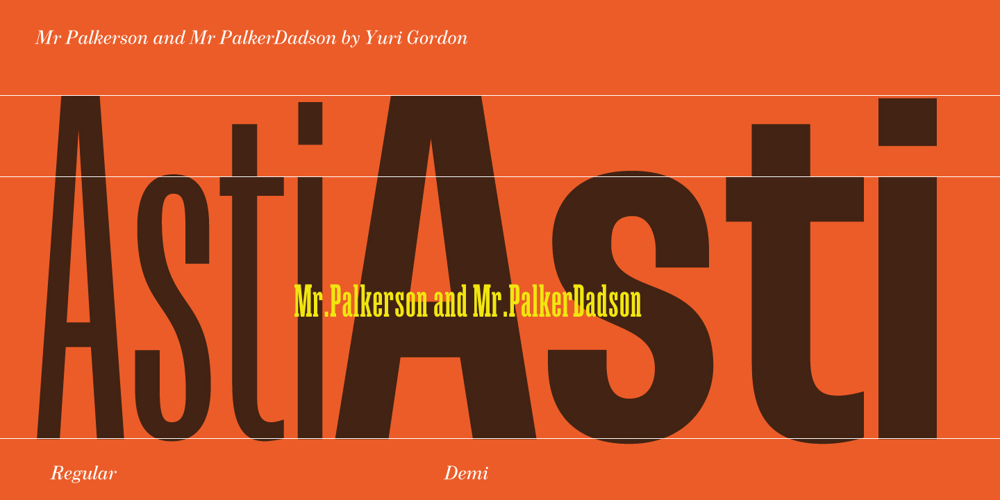 Przykład czcionki Mr Palker Dadson Condensed Bold