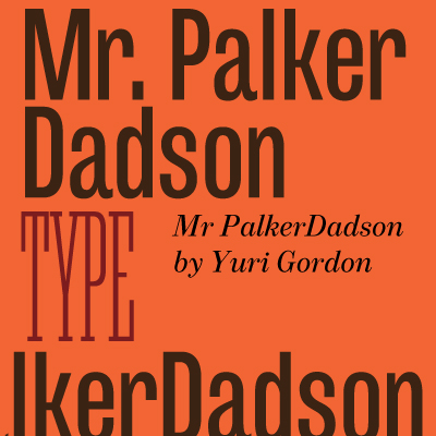 Przykład czcionki Mr Palker Dadson