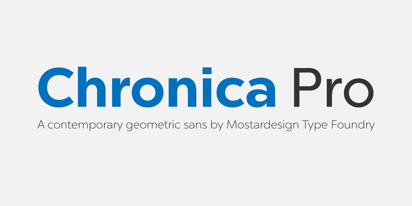 Przykład czcionki Chronica Pro  Extra Light Italic