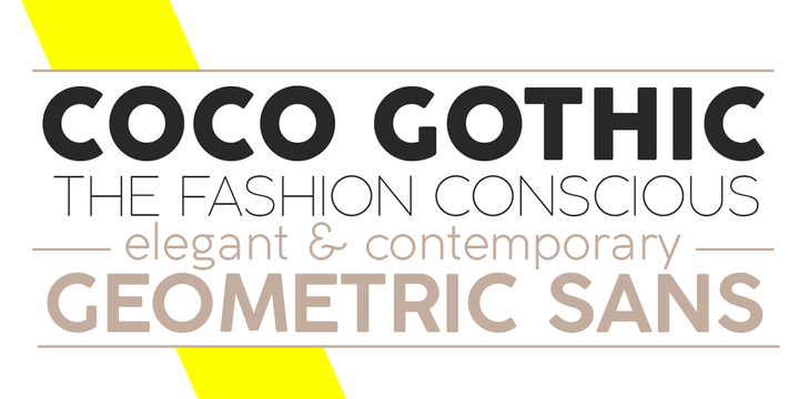 Przykład czcionki Coco Gothic Fat Italic