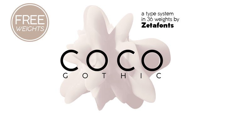 Przykład czcionki Coco Gothic Regular