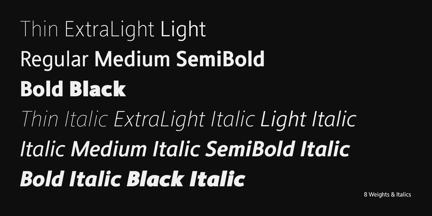 Przykład czcionki Conamore Light Italic