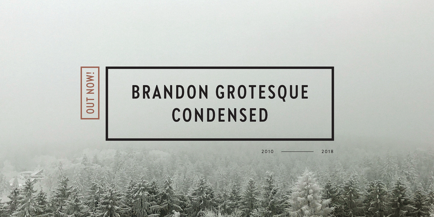 Przykład czcionki Brandon Grotesque Condensed Black