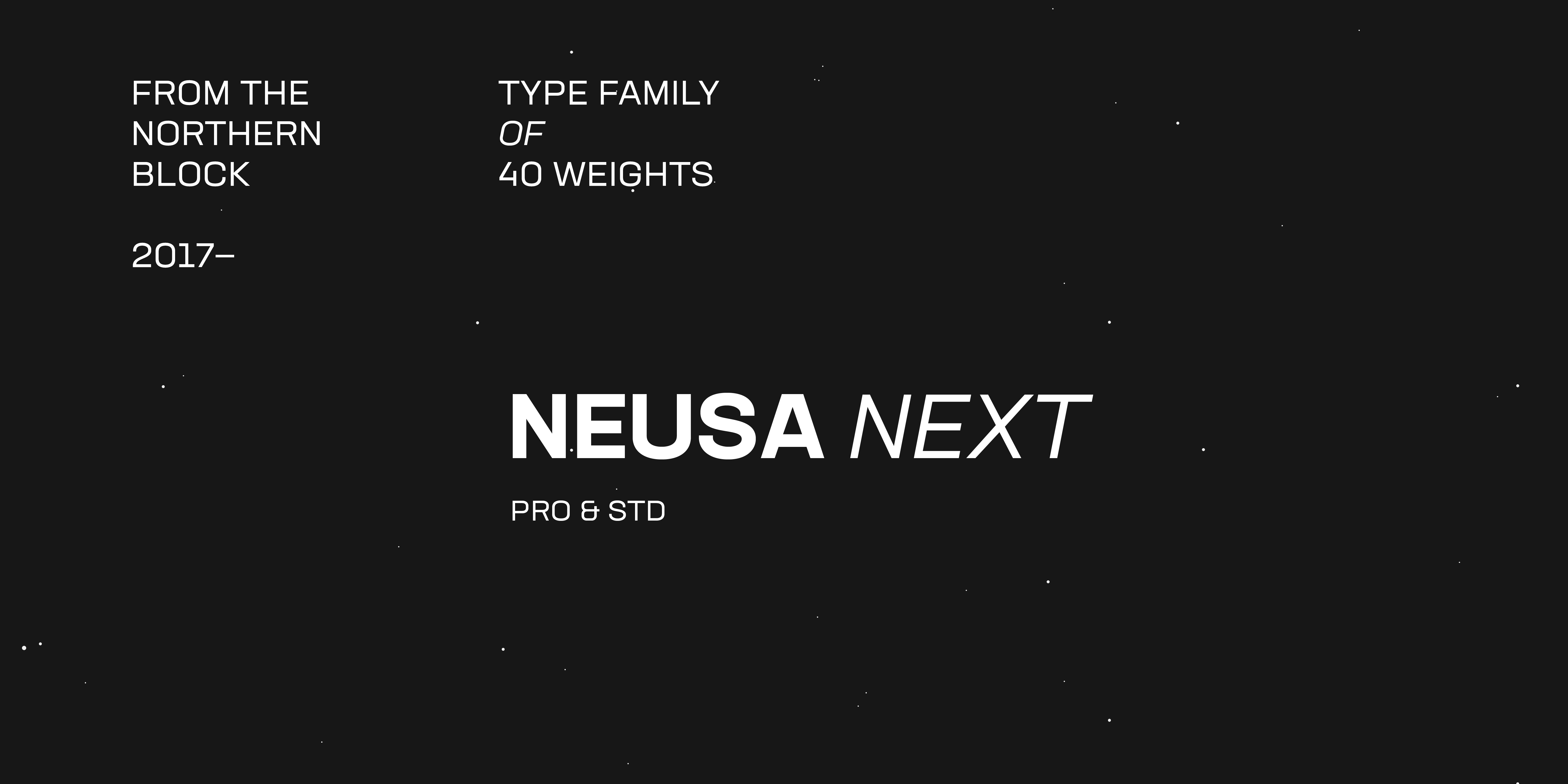 Przykład czcionki Neusa Next Pro Wide Medium Italic