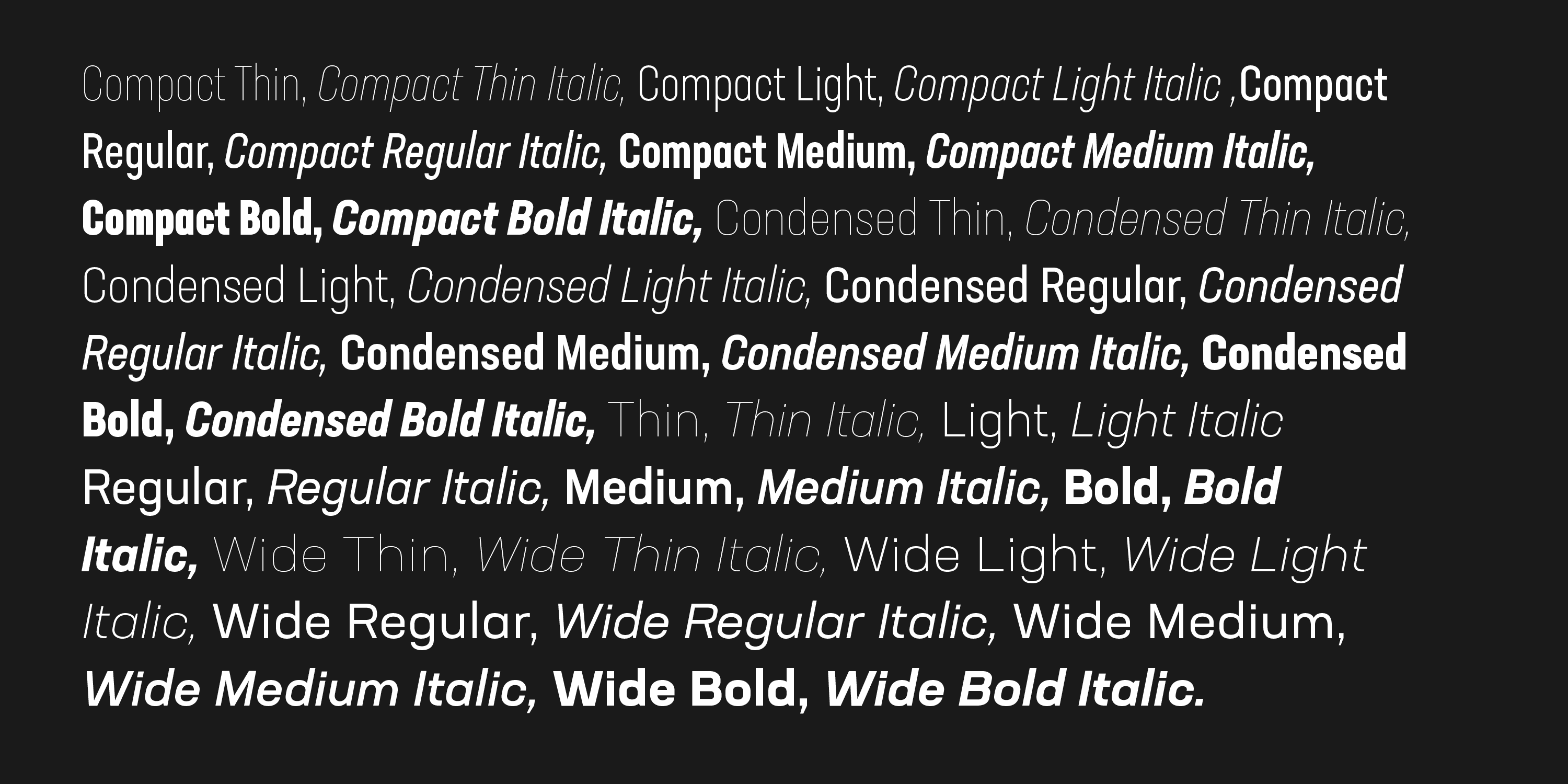 Przykład czcionki Neusa Next Pro Wide Italic