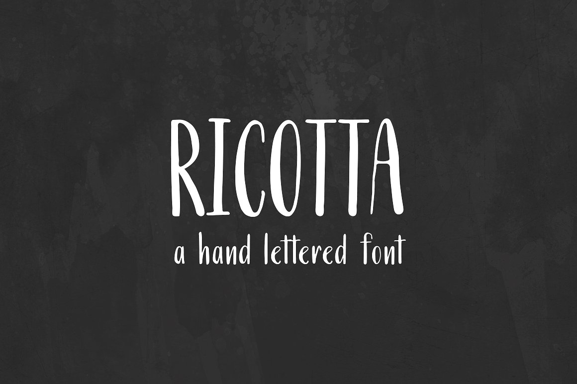 Przykład czcionki Ricotta