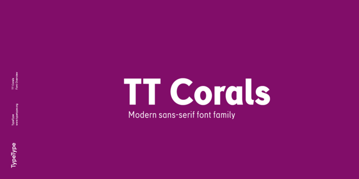 Przykład czcionki TT Corals Light