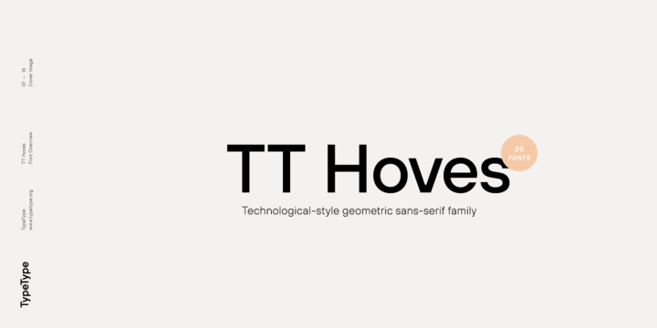 Przykład czcionki TT Hoves Black
