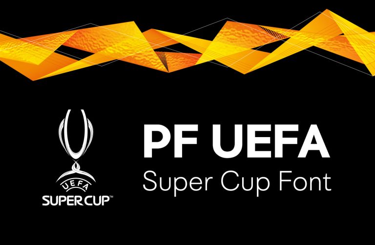 Przykład czcionki UEFA Supercup