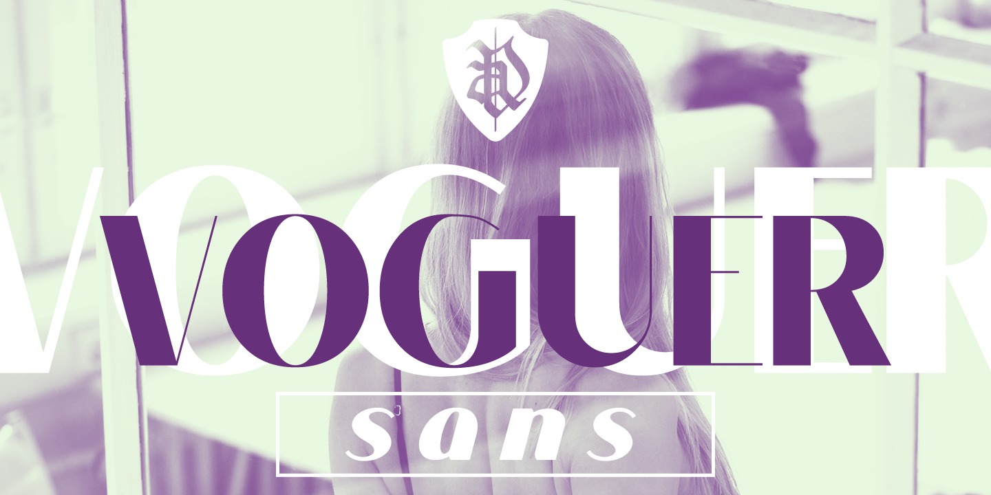 Przykład czcionki Voguer Sans Bold Italic