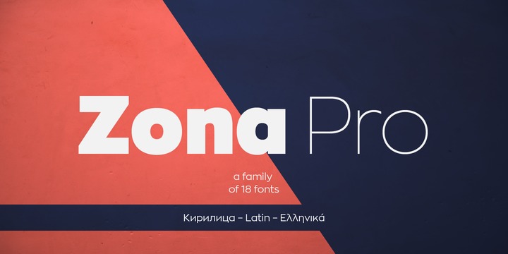 Przykład czcionki Zona Pro Bold Italic