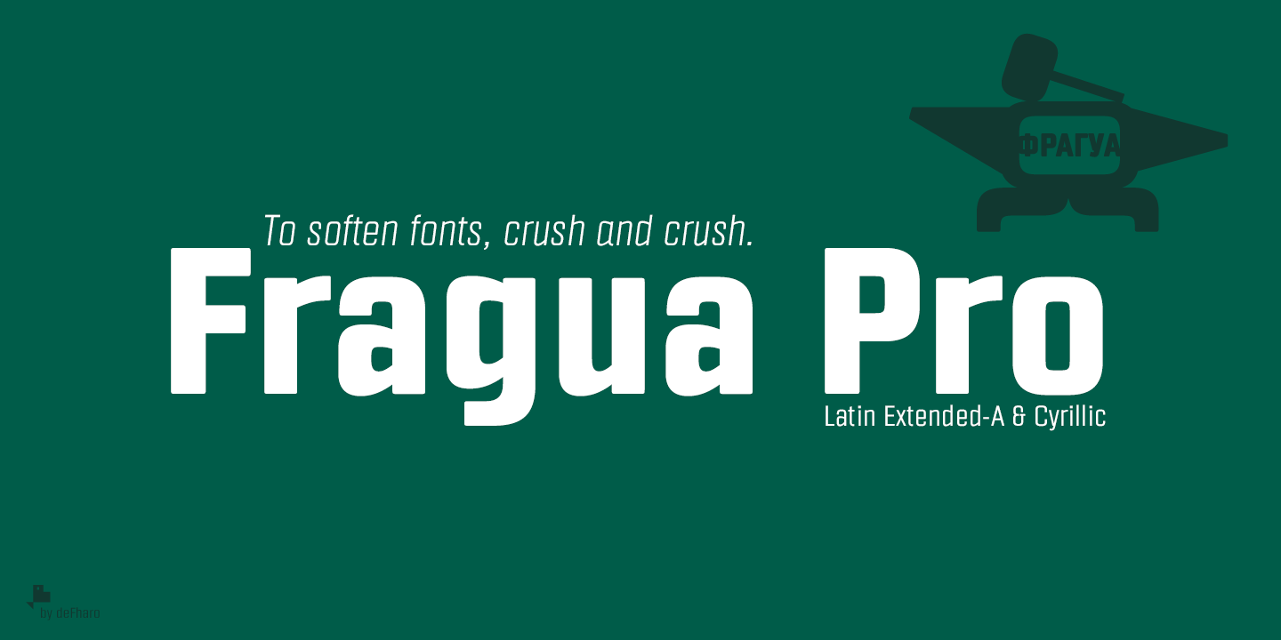 Przykład czcionki Fragua Pro
