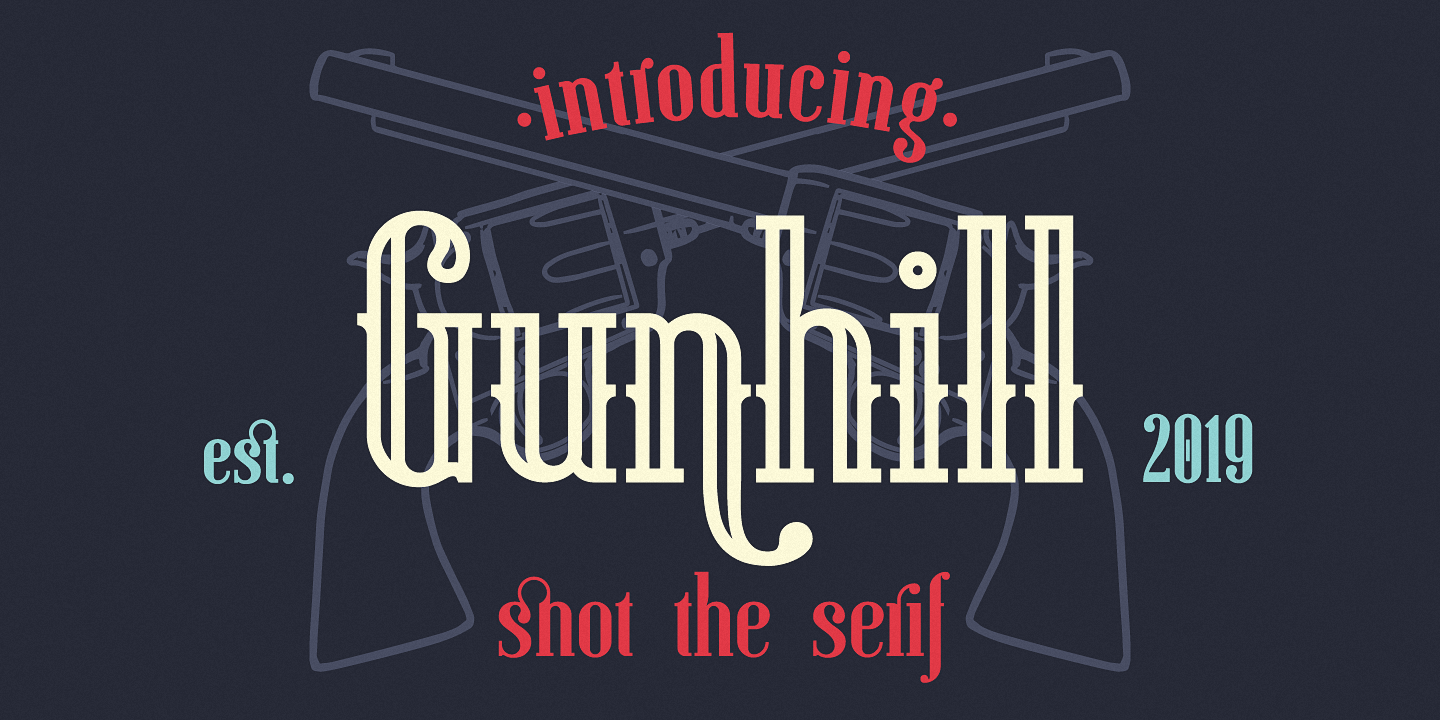 Przykład czcionki Gunhill