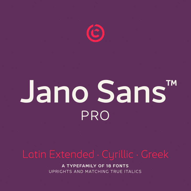 Przykład czcionki Jano Sans Pro Black