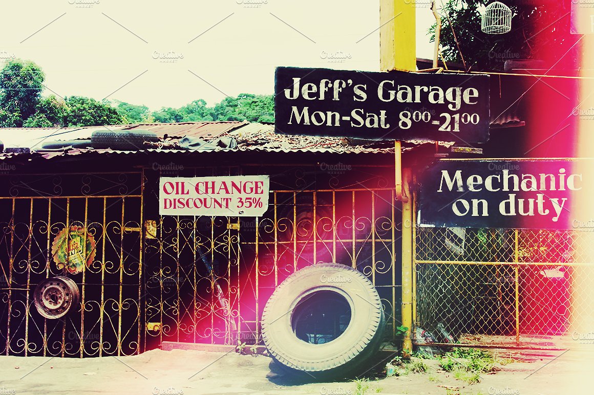 Przykład czcionki Jeff's Garage Regular