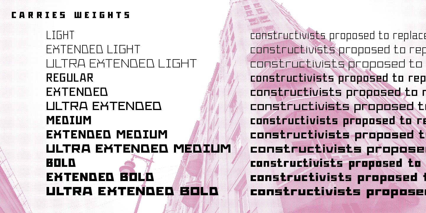 Przykład czcionki Mayak Ultra Condensed Light