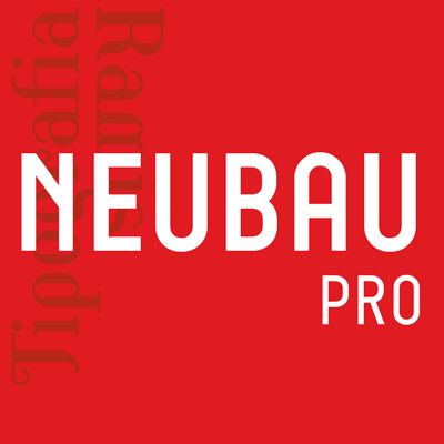 Przykład czcionki Neubau Pro Italic