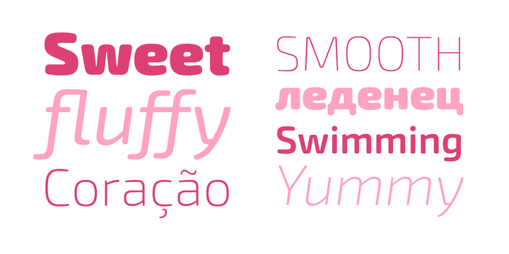Przykład czcionki Exo Soft Semi Bold Italic
