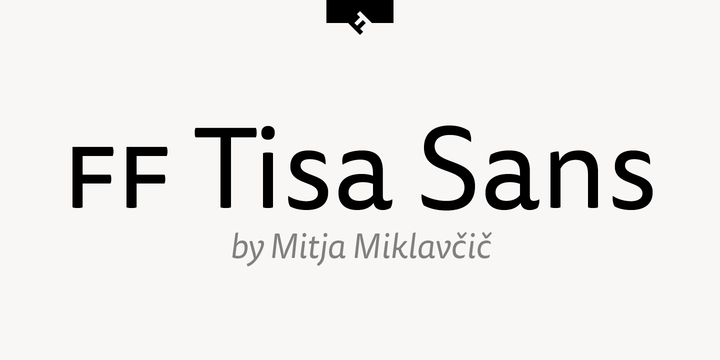 Przykład czcionki FF Tisa Sans Pro