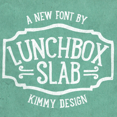 Przykład czcionki LunchBox Slab Regular