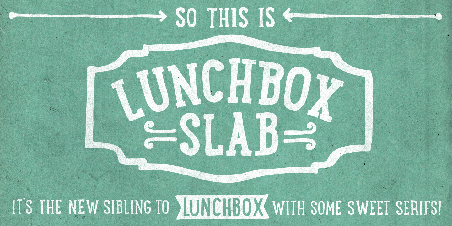 Przykład czcionki LunchBox Slab Bold