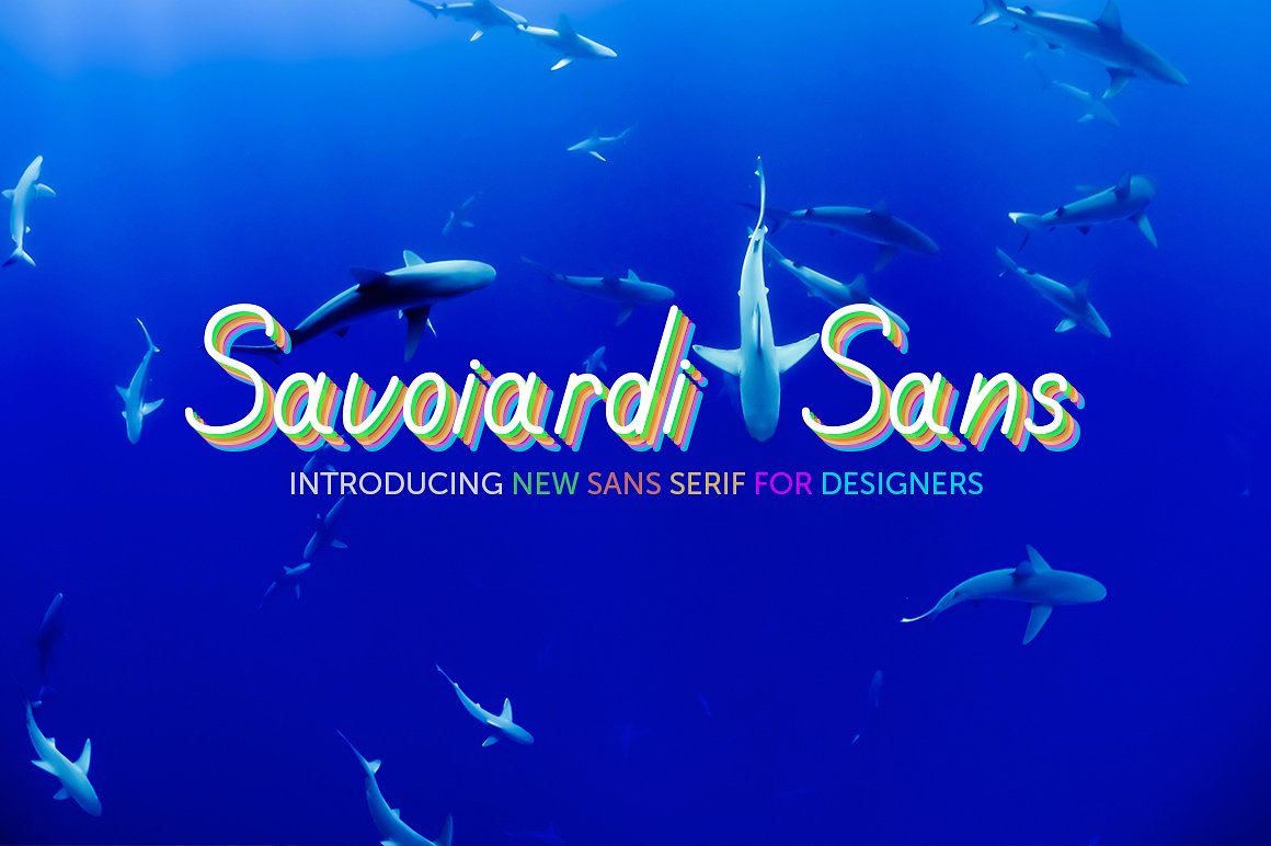 Przykład czcionki Savoiardi Display Sans Regular