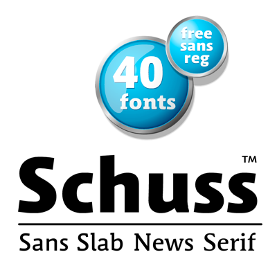Przykład czcionki Schuss Sans