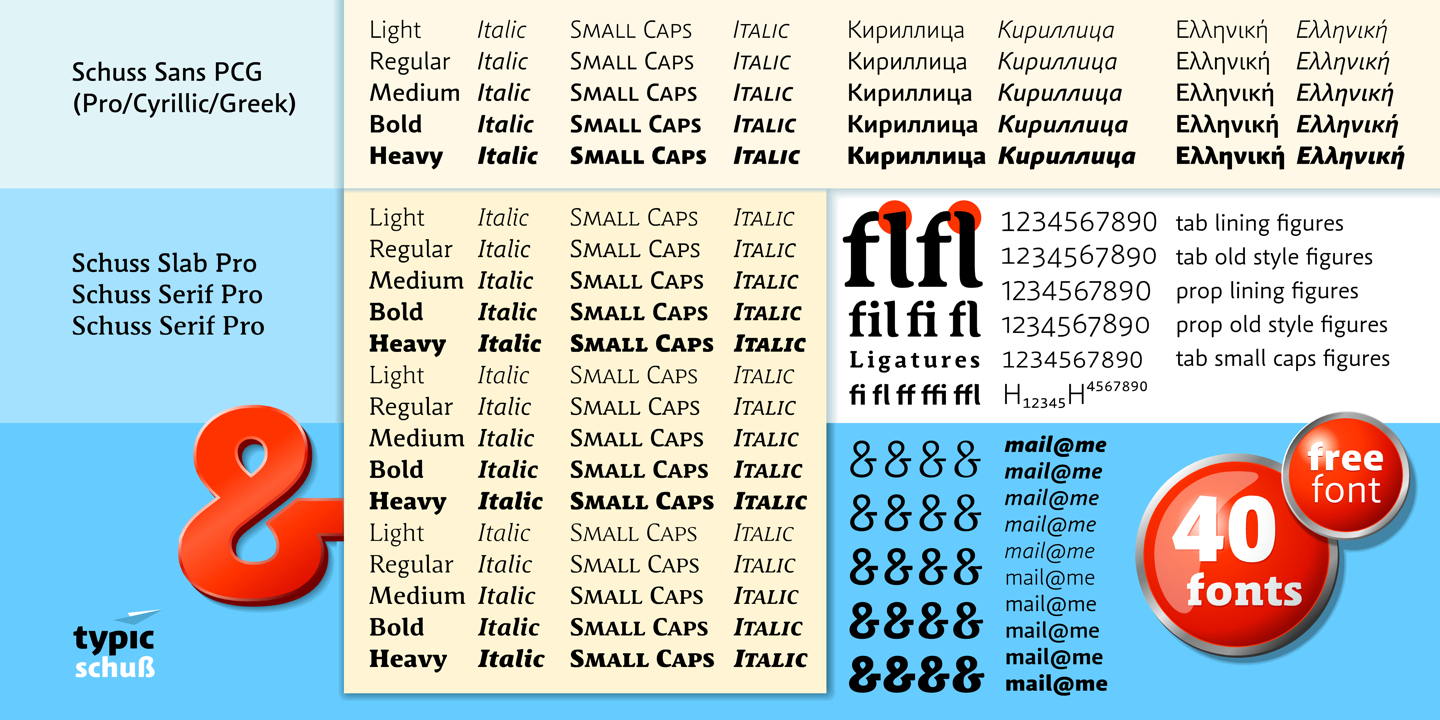 Przykład czcionki Schuss Slab Pro Light Italic