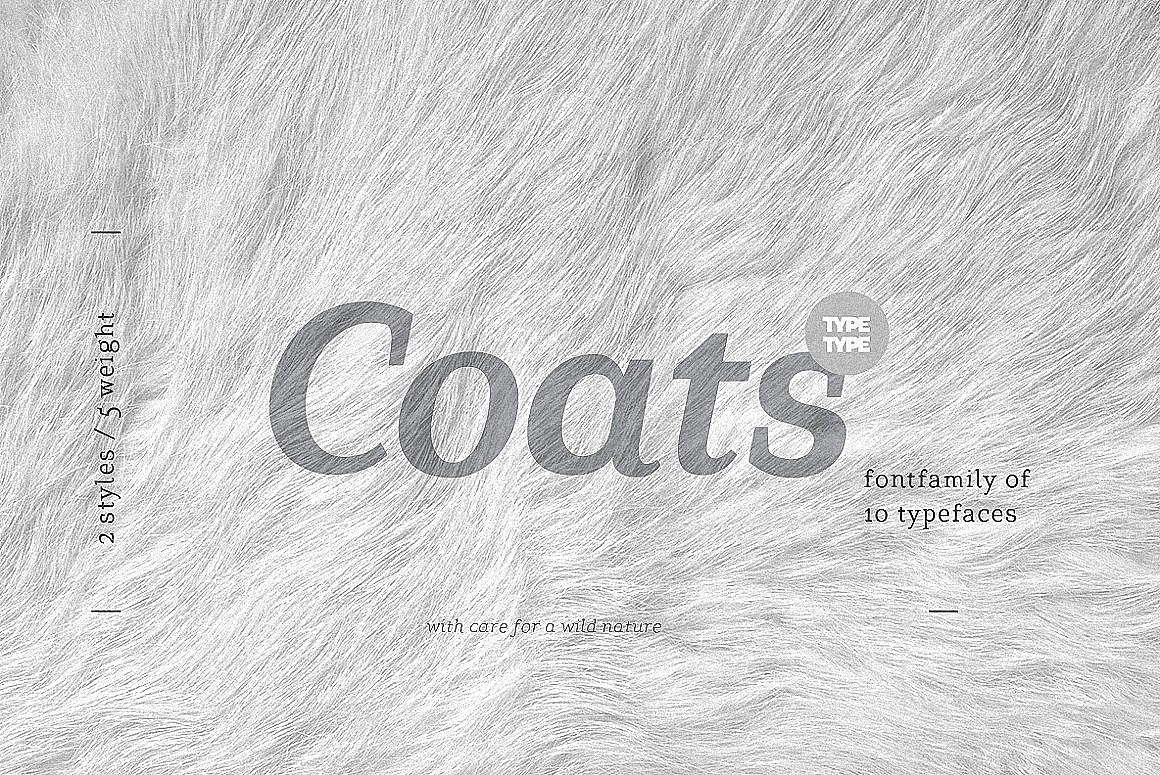 Przykład czcionki TT Coats