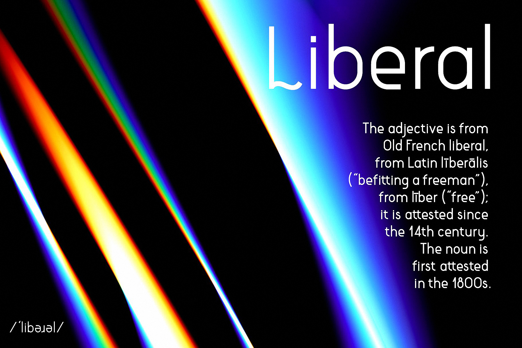 Przykład czcionki Liberal Condensed Black