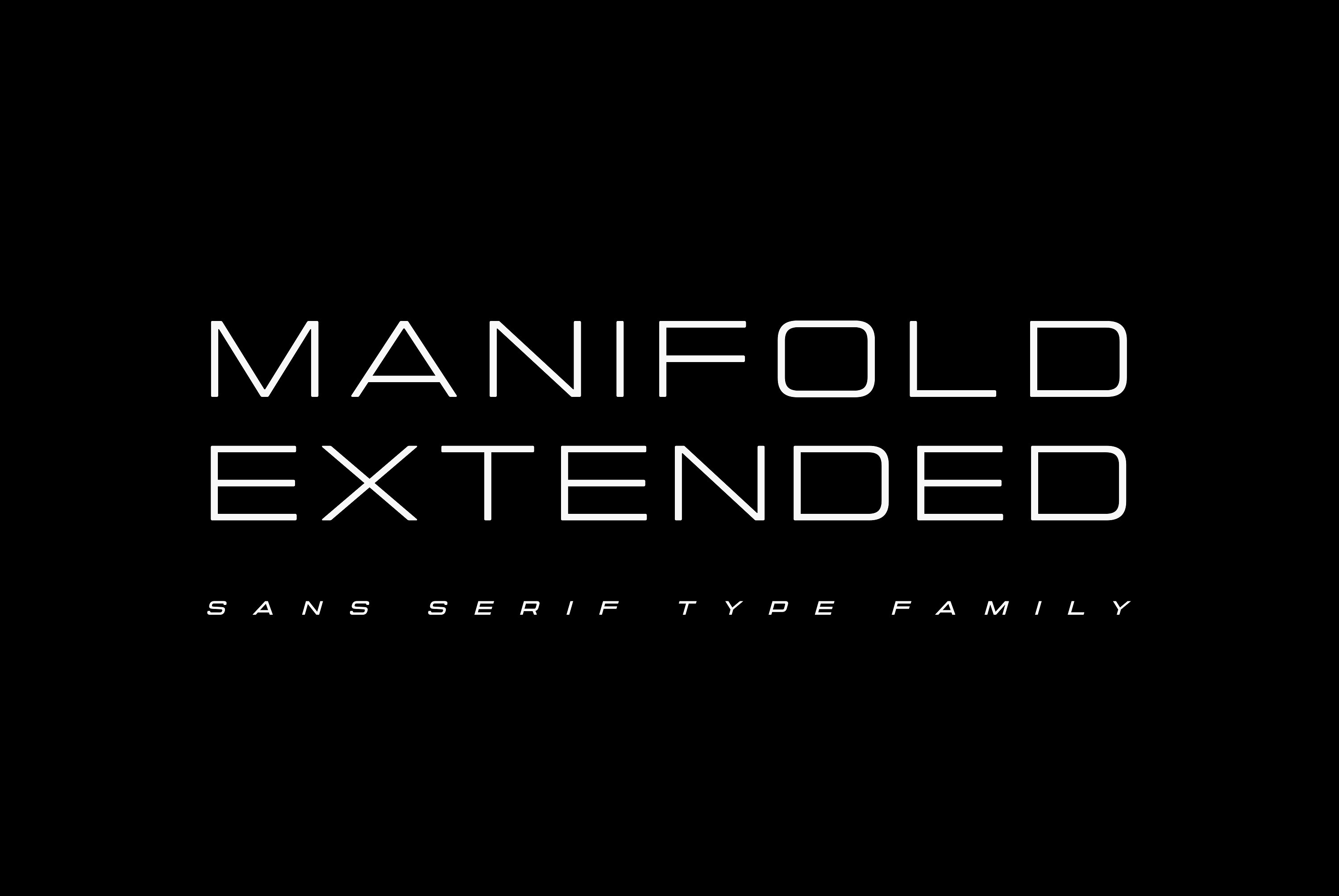 Przykład czcionki Manifold Extended