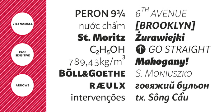 Przykład czcionki Mato Sans Bold Italic