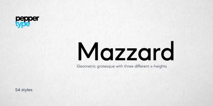 Przykład czcionki Mazzard M Bold Italic