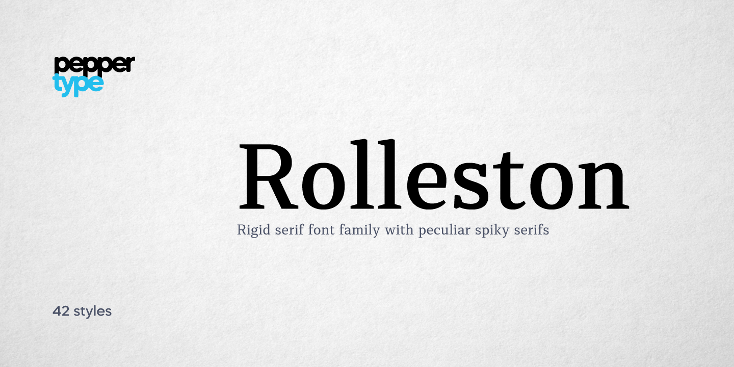 Przykład czcionki Rolleston Title SemiBold Italic