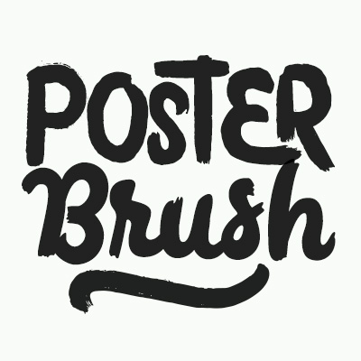 Przykład czcionki Poster Brush Brush Swashes